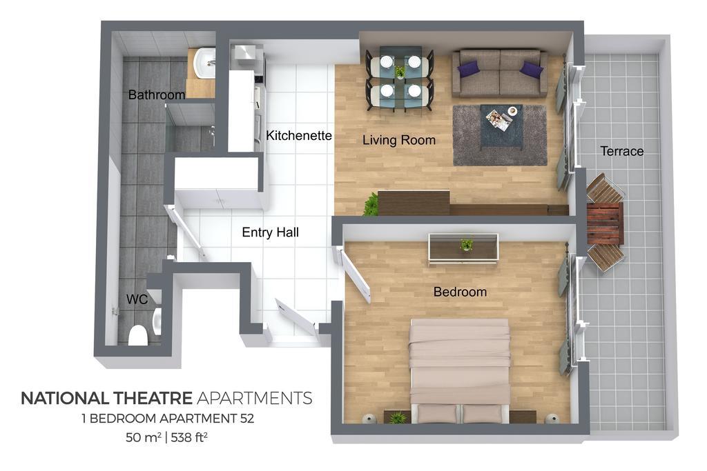 Ostrovni 7 Apartments Πράγα Δωμάτιο φωτογραφία